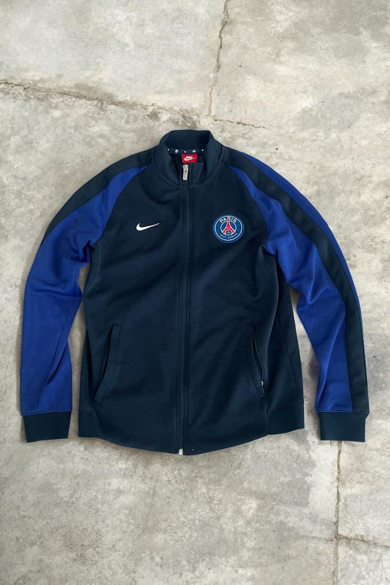Nike PSG Trainingsjacke Paris Saint Germain Blau Schwarz Track Jacket Größe M